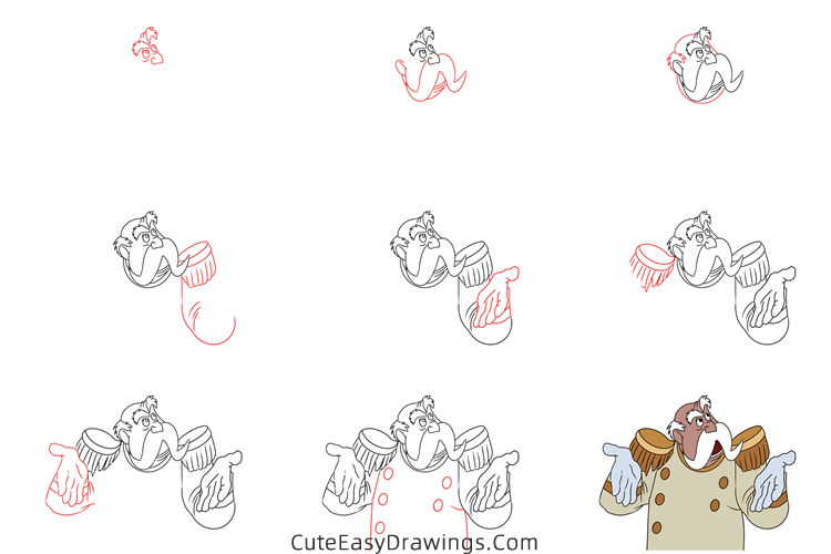 how to draw the king from cinderella - www.cuteeasydrawings.com