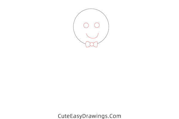 how to draw a christmas gingerbread man - www.cuteeasydrawings.com