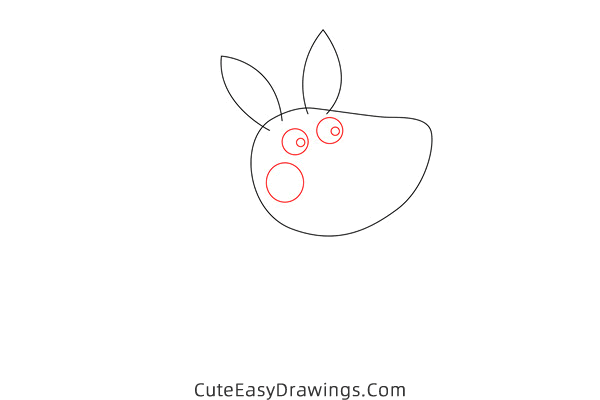 how to draw kylie kangaroo from peppa pig - www.cuteeasydrawings.com