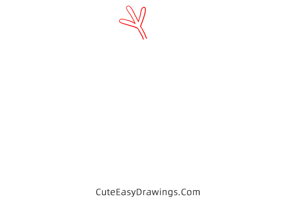 how to draw a gingerbread rudolph - www.cuteeasydrawings.com