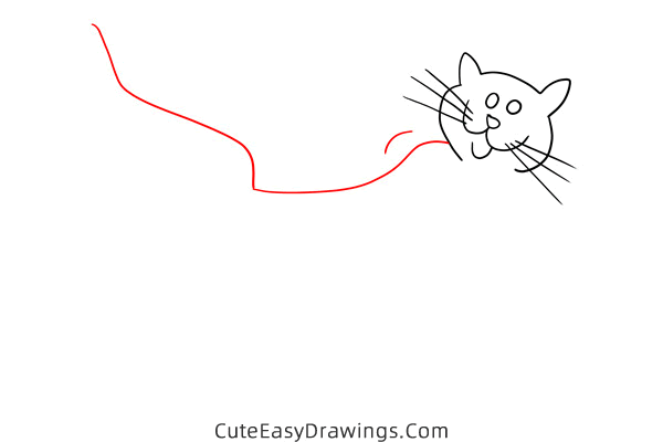 how to draw a black cat easy - www.cuteeasydrawings.com