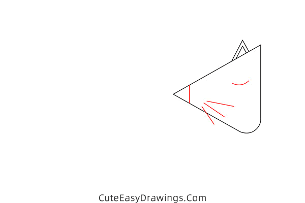 how to draw a sleeping fox - www.cuteeasydrawings.com