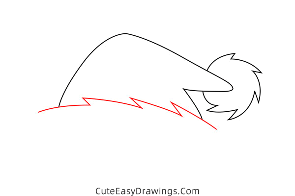 how to draw a santa hat - www.cuteeasydrawings.com