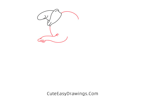 how to draw dumbo the elephant - www.cuteeasydrawings.com