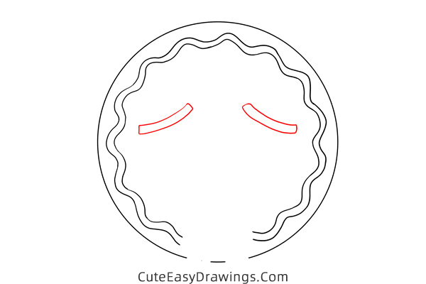 how to draw a gingerbread man face - www.cuteeasydrawings.com