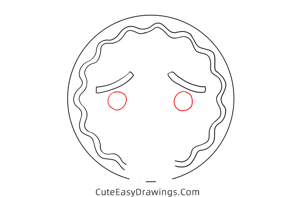 how to draw a gingerbread man face - www.cuteeasydrawings.com