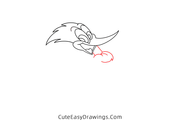 how to draw woody the woodpecker - www.cuteeasydrawings.com