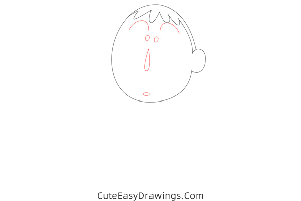 how to draw bo suzuki from crayon shin-chan - www.cuteeasydrawings.com