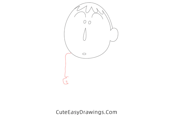 how to draw bo suzuki from crayon shin-chan - www.cuteeasydrawings.com