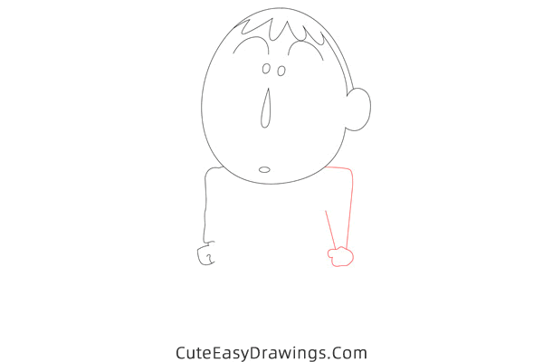 how to draw bo suzuki from crayon shin-chan - www.cuteeasydrawings.com