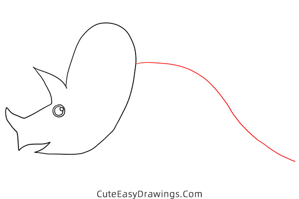 how to draw a triceratops - www.cuteeasydrawings.com