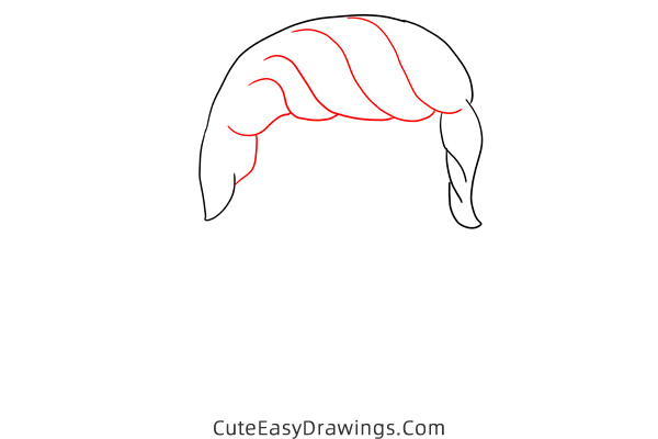 how to draw donald trump - www.cuteeasydrawings.com