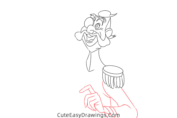 how to draw grand duke from cinderella - www.cuteeasydrawings.com