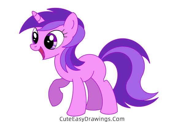 how to draw amethyst star from my little pony - www.cuteeasydrawings.com