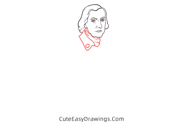 how to draw george washington - www.cuteeasydrawings.com