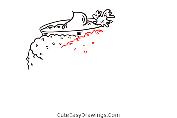 how to draw chicken nuggets - www.cuteeasydrawings.com