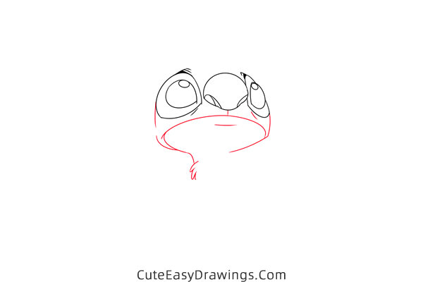 how to draw stitch looking up - www.cuteeasydrawings.com