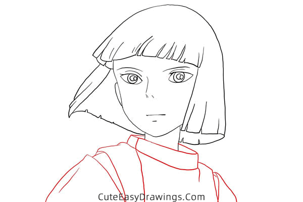 how to draw haku from spirited away - www.cuteeasydrawings.com