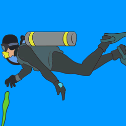 How to Draw a Scuba Diver Step by Step