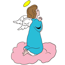 How to Draw a Praying Angel Step by Step