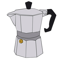 How to Draw a Realistic Coffee Maker Step by Step