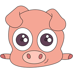 How to Draw a Pig Face Step by Step