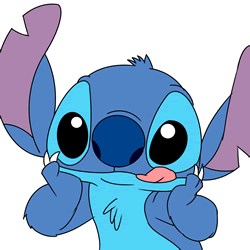 How to Draw Stitch Face Step by Step