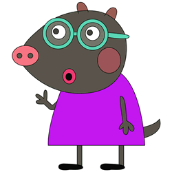 How to Draw Molly Mole from Peppa Pig Step by Step