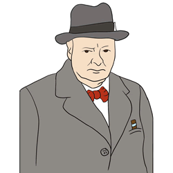 How to Draw Winston Churchill Step by Step