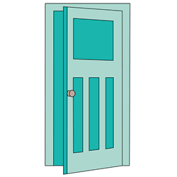 How to Draw a Door Step by Step