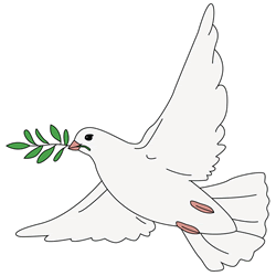 How to Draw a Dove of Peace Step by Step