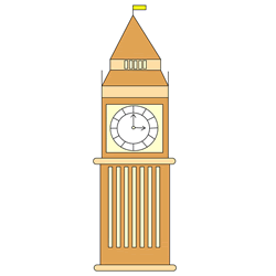 How to Draw Big Ben Easy Step by Step