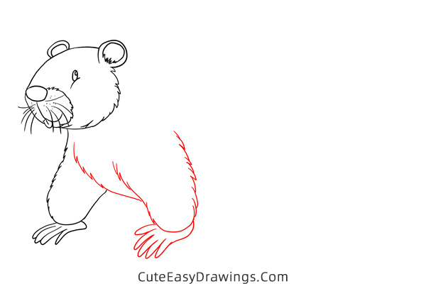 how to draw a beaver - www.cuteeasydrawings.com