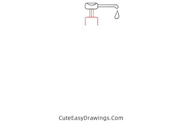 how to draw hand sanitizer - www.cuteeasydrawings.com