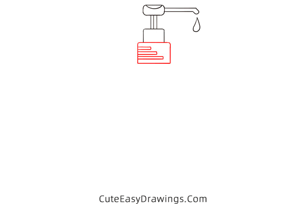 how to draw hand sanitizer - www.cuteeasydrawings.com