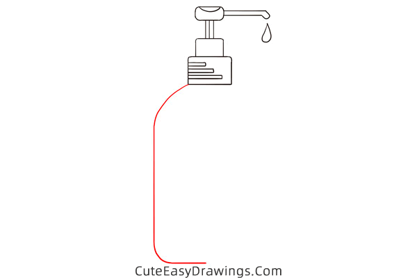 how to draw hand sanitizer - www.cuteeasydrawings.com