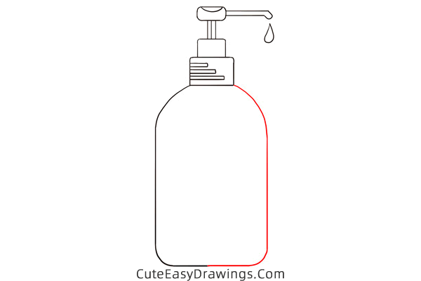 how to draw hand sanitizer - www.cuteeasydrawings.com