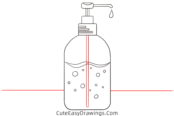 how to draw hand sanitizer - www.cuteeasydrawings.com