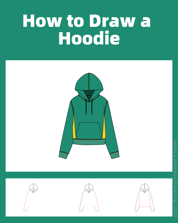 how to draw a hoodie - www.cuteeasydrawings.com