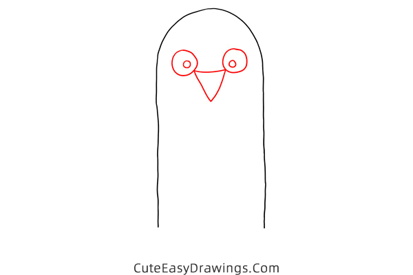 how to draw a penguin easy - www.cuteeasydrawings.com