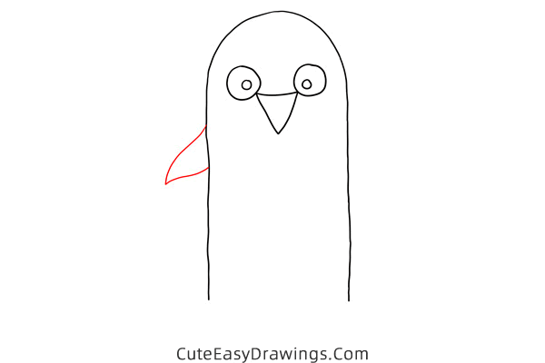 how to draw a penguin easy - www.cuteeasydrawings.com