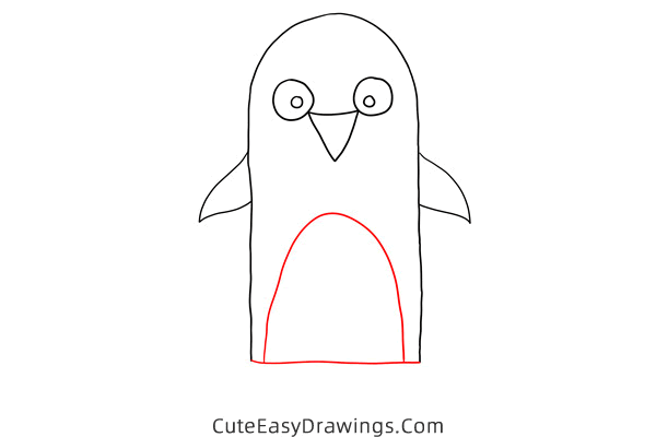 how to draw a penguin easy - www.cuteeasydrawings.com