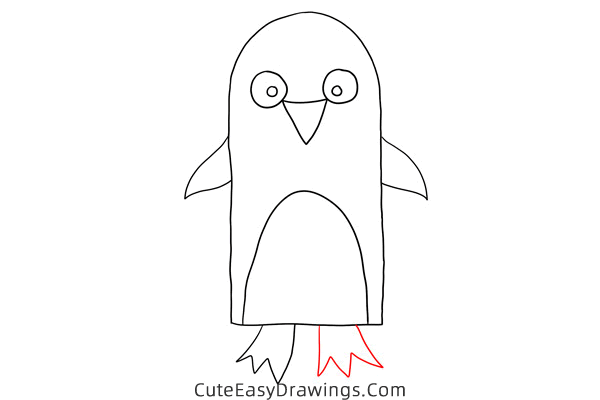 how to draw a penguin easy - www.cuteeasydrawings.com