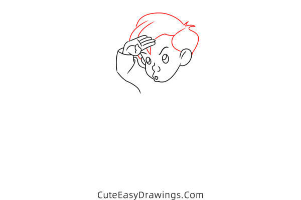 how to draw michael darling from peter pan - www.cuteeasydrawings.com