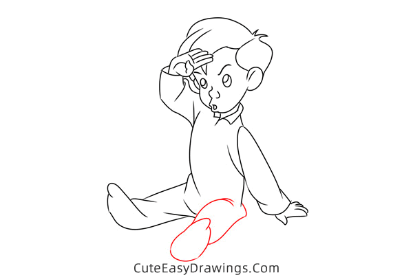 how to draw michael darling from peter pan - www.cuteeasydrawings.com