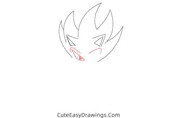 how to draw nazo the hedgehog - www.cuteeasydrawings.com