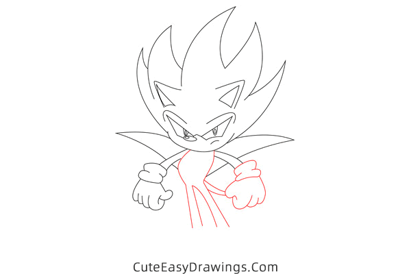 how to draw nazo the hedgehog - www.cuteeasydrawings.com