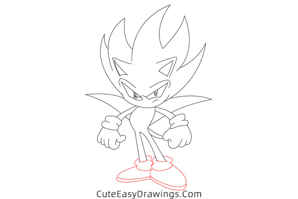 how to draw nazo the hedgehog - www.cuteeasydrawings.com