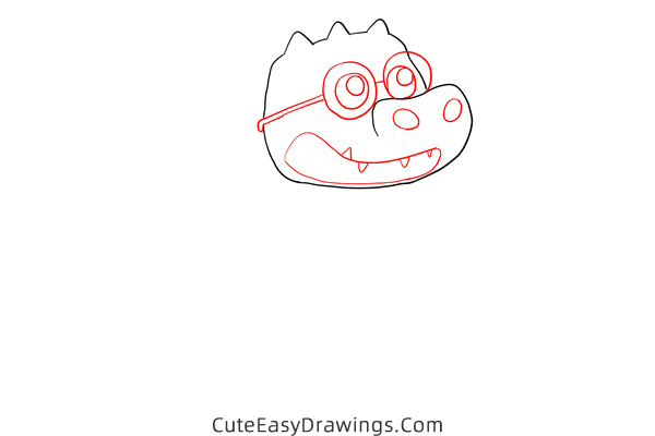 how to draw a cartoon alligator - www.cuteeasydrawings.com