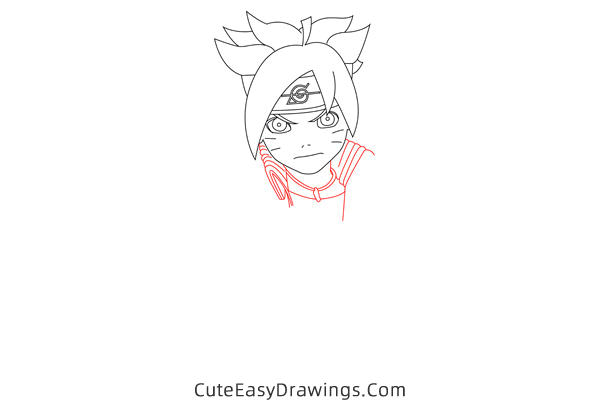 how to draw boruto uzumaki from naruto - www.cuteeasydrawings.com